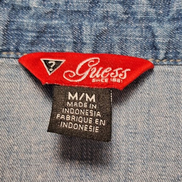 GUESS denim button up shirt - Picture 7 of 14